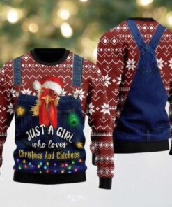 Chickens Ugly Christmas Sweater For Men And Women Farm Ugly Sweater Christmas Fashion Winter 8601