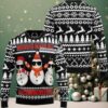 Alpaca Pattern Ugly Christmas Sweatshirt Black Best Alpaca Pattern Ugly Christmas Sweatshirt Black Best