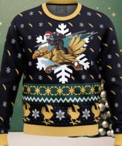 Chocobo Cid Christmas Final Fantasy 7 Ugly Christmas Sweater