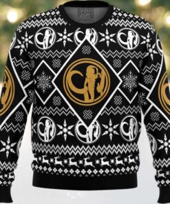 Christmas Black Ranger Power Rangers Ugly Christmas Sweater