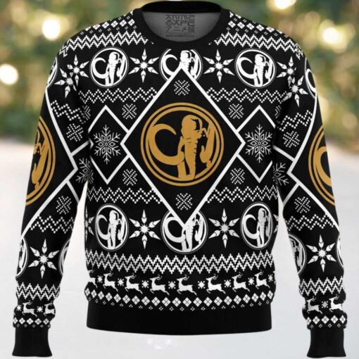 Christmas Black Ranger Power Rangers Ugly Christmas Sweater