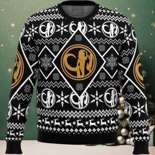 Christmas Black Ranger Power Rangers Ugly Christmas Sweater