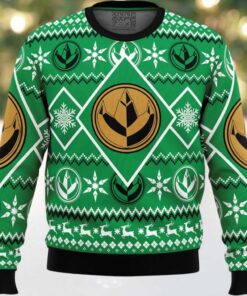 Christmas Green Ranger Power Rangers Ugly Christmas Sweater