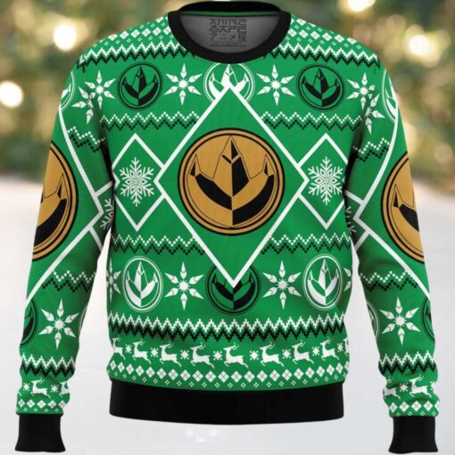 Christmas Green Ranger Power Rangers Ugly Christmas Sweater