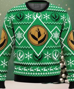 Christmas Green Ranger Power Rangers Ugly Christmas Sweater