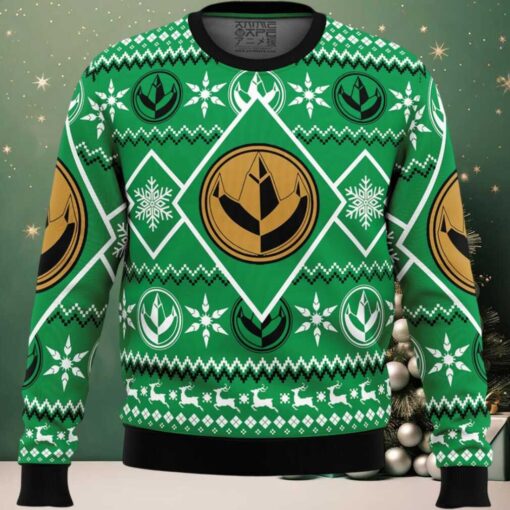 Christmas Green Ranger Power Rangers Ugly Christmas Sweater