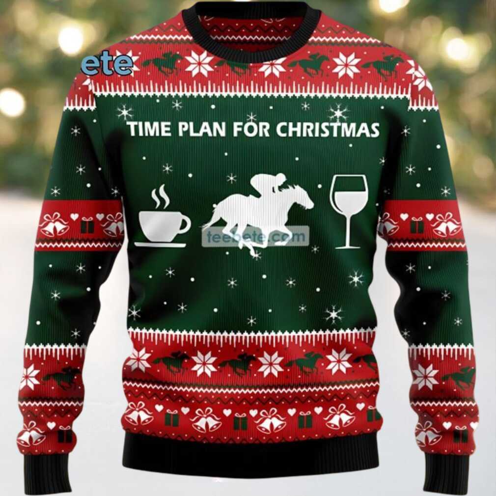 Christmas Horse Racing Ugly Christmas Sweater Ugliest, hoodie, sweater, long sleeve and tank top Christmas Horse Racing Ugly Christmas Sweater Ugliest worn by a person