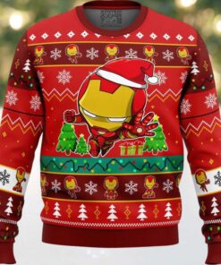 Christmas Iron Man Chibi Marvel Comics Ugly Christmas Sweater