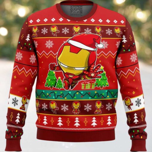 Christmas Iron Man Chibi Marvel Comics Ugly Christmas Sweater