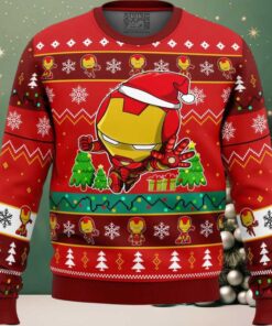 Christmas Iron Man Chibi Marvel Comics Ugly Christmas Sweater