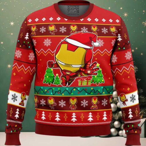Christmas Iron Man Chibi Marvel Comics Ugly Christmas Sweater