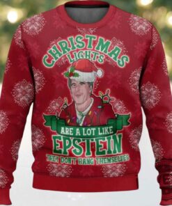 Christmas Lights Are A Lot Like Epstein Ugly Christmas Sweater