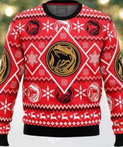 Christmas Red Ranger Power Rangers Ugly Christmas Sweater