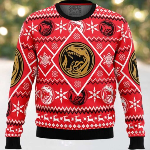 Christmas Red Ranger Power Rangers Ugly Christmas Sweater