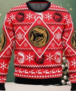 Christmas Red Ranger Power Rangers Ugly Christmas Sweater
