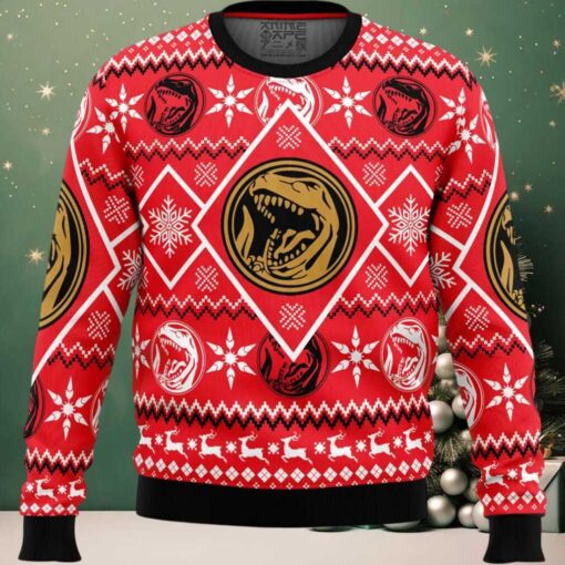 Christmas Red Ranger Power Rangers Ugly Christmas Sweater