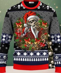 Christmas Santa Claus Skull Ugly Christmas Sweater Christmas Santa Claus Skull Ugly Christmas Sweater