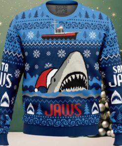 Christmas Shark Santa Jaws Ugly Christmas Sweater