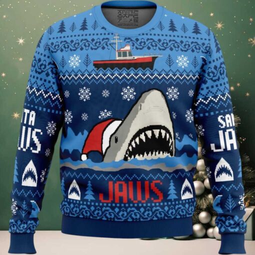 Christmas Shark Santa Jaws Ugly Christmas Sweater