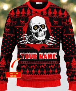 Christmas Skull Inside Me Skull Custom Ugly Christmas Sweater Christmas Skull Inside Me Skull Custom Ugly Christmas Sweater