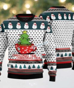 Christmas Tea Tree Snowman Pattern Ugly Christmas Sweaters On Sale White, hoodie, sweater, long sleeve and tank top Christmas Tea Tree Snowman Pattern Ugly Christmas Sweaters On Sale White