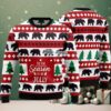 Alpaca Pattern Ugly Christmas Sweatshirt Black Best Alpaca Pattern Ugly Christmas Sweatshirt Black Best