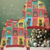 Natural Light Snowflakes Pattern Ugly Christmas Sweater Blue