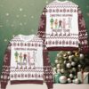 Scarface 1983 Film Pine Tree Snowflake Pattern Ugly Christmas Sweater Black
