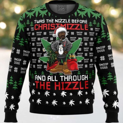 Christmizzle Snoop Dogg Ugly Christmas Sweater
