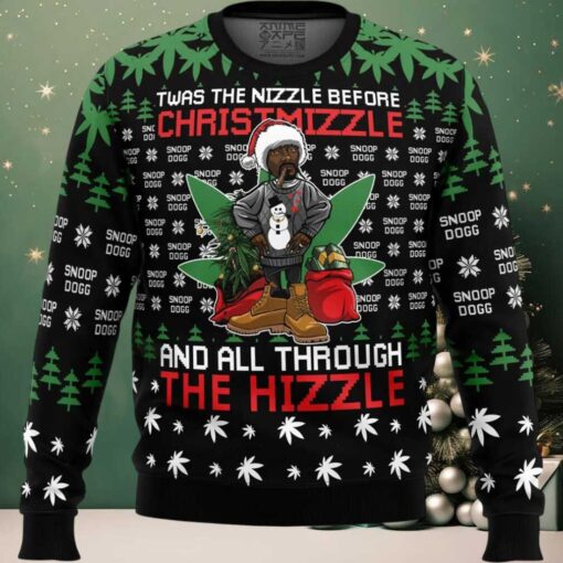 Christmizzle Snoop Dogg Ugly Christmas Sweater