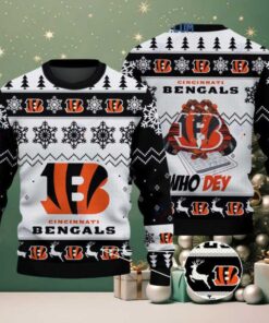 Cincinnati Bengals Who Dey Christmas Ugly Sweater Cincinnati Bengals Who Dey Christmas Ugly Sweater