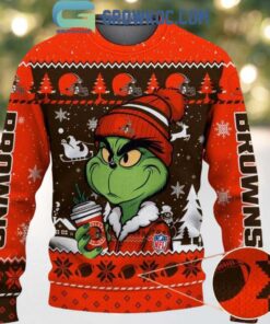 Cleveland Browns Grinch Stolen Christmas 2025 Grinchmas Ugly Sweater, hoodie, sweater, long sleeve and tank top Cleveland Browns Grinch Stolen Christmas 2025 Grinchmas Ugly Sweater