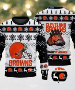 Cleveland Browns Hardland Of America Christmas Ugly Sweater, hoodie, sweater, long sleeve and tank top Cleveland Browns Hardland Of America Christmas Ugly Sweater