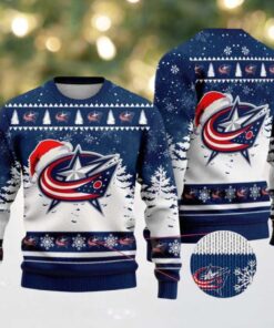 Columbus Blue Jackets NHL Pattern Special Ugly Christmas Sweater Gift For Holiday 2025