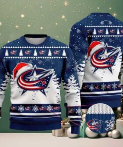 Columbus Blue Jackets NHL Pattern Special Ugly Christmas Sweater Gift For Holiday 2025