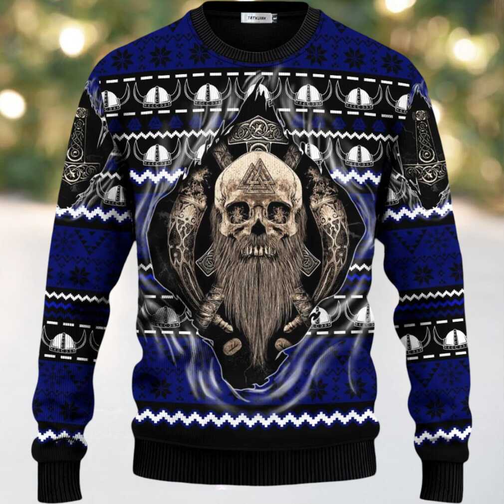 Cool Beard Skull Inside Me Viking Ugly Christmas Sweater, hoodie, sweater, long sleeve and tank top Cool Beard Skull Inside Me Viking Ugly Christmas Sweater