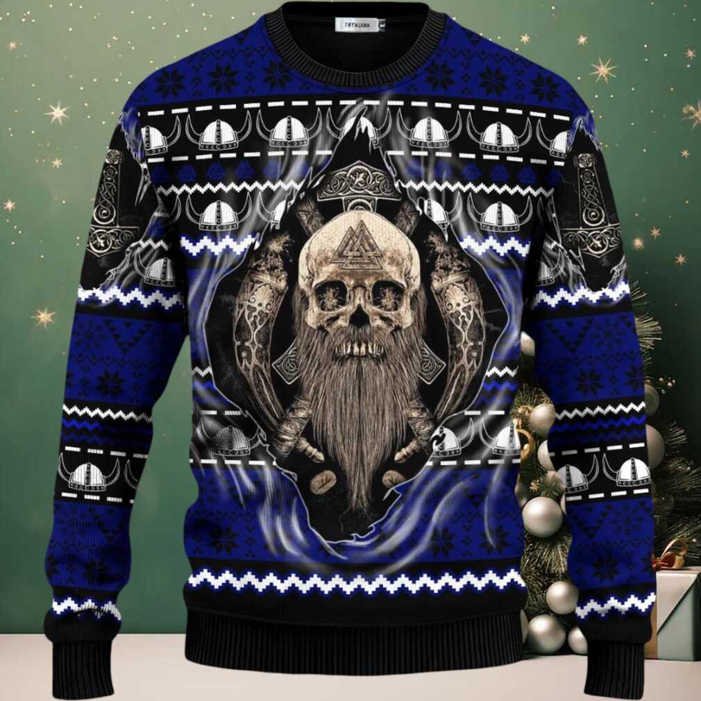 Cool Beard Skull Inside Me Viking Ugly Christmas Sweater, hoodie, sweater, long sleeve and tank top Cool Beard Skull Inside Me Viking Ugly Christmas Sweater