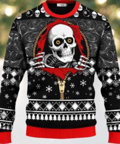 Cool Skull Inside Zip Shirt Skull Ugly Christmas Sweater Cool Skull Inside Zip Shirt Skull Ugly Christmas Sweater