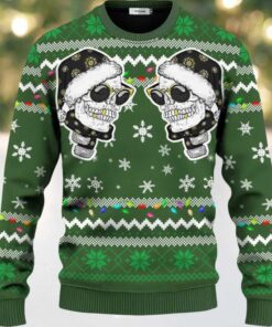 Cool Twins Santa Skull Ugly Christmas Sweater Cool Twins Santa Skull Ugly Christmas Sweater