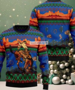 Cowboy Desert Ugly Christmas Sweaters Family