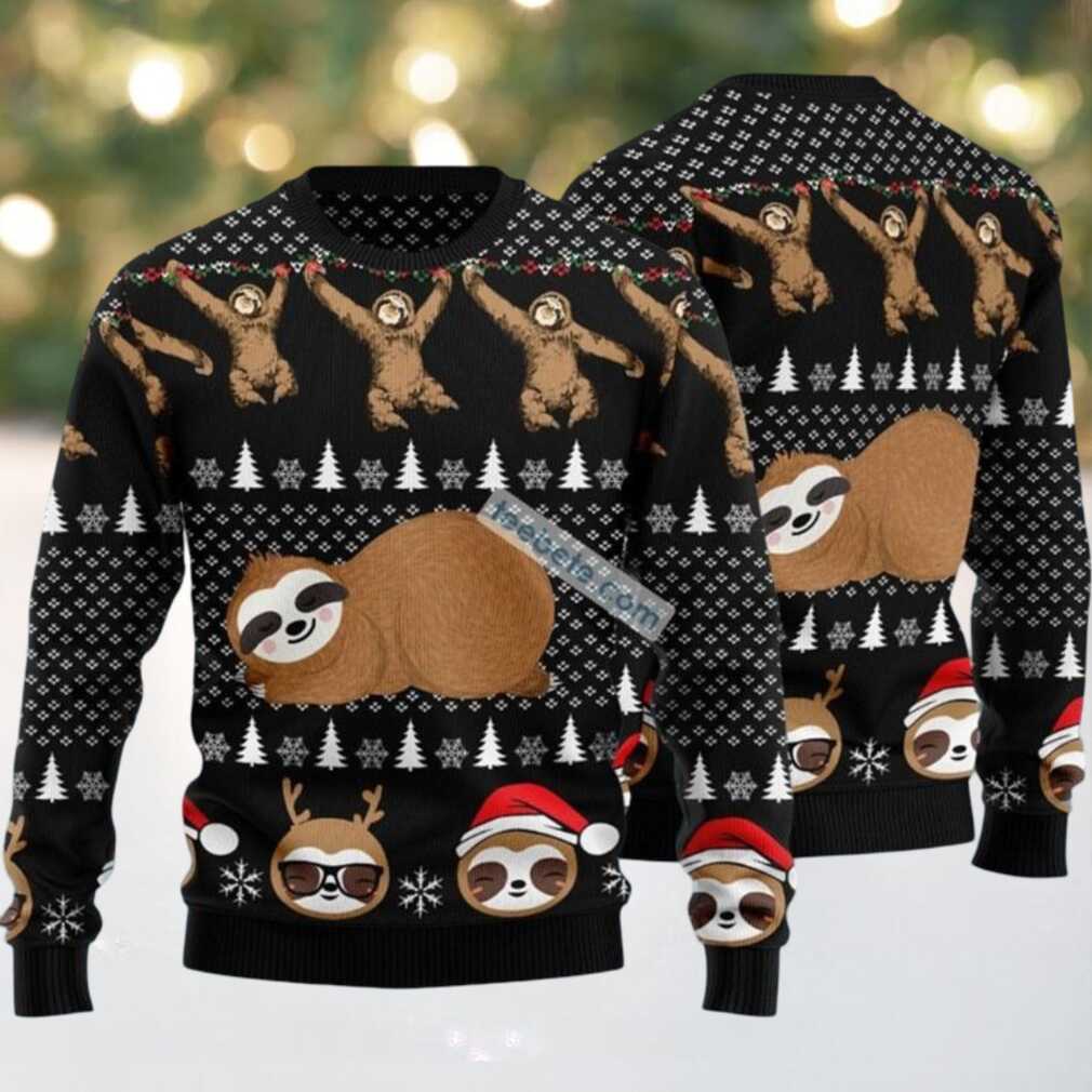 Crazy Sloth Sleep Ugly Christmas Sweaters Matching, hoodie, sweater, long sleeve and tank top Crazy Sloth Sleep Ugly Christmas Sweaters Matching