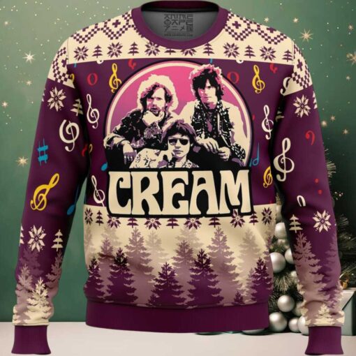 Cream Band Ugly Christmas Sweater