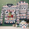 Blue White Knitted Pattern “I Will Drink Tito’s Everywhere” Ugly Christmas Sweater Featuring Tito’s Handmade Vodka