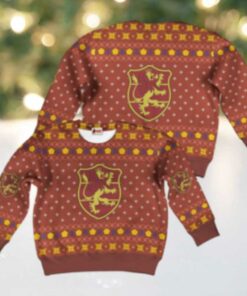 Crimson Lion Ugly Christmas Black Clover