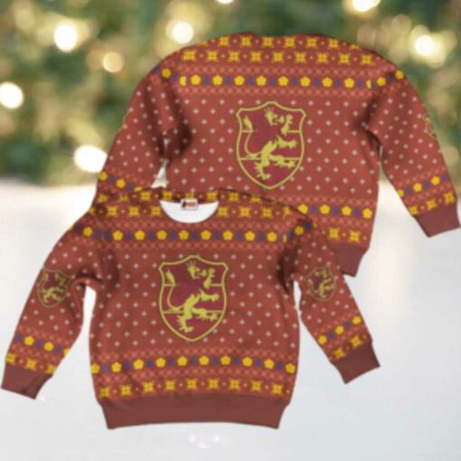 Crimson Lion Ugly Christmas Black Clover