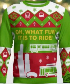 Cta 2025 Holiday Train And Bus Holiday Ugly Sweater