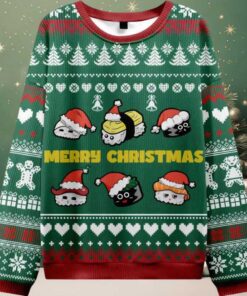 Cute Sushi Cat Ugly Christmas Sweater