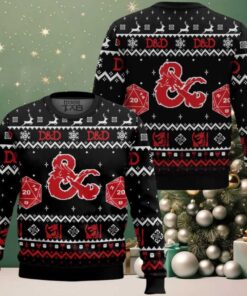 D&D Dungeons & Dragons Ugly Christmas Sweater D&D Dungeons & Dragons Ugly Christmas Sweater