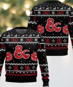 D&D Dungeons & Dragons Ugly Christmas Sweater D&D Dungeons & Dragons Ugly Christmas Sweater