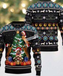 Dachshund Climb Christmas Tree Ugly Christmas Sweater Funny, hoodie, sweater, long sleeve and tank top Dachshund Climb Christmas Tree Ugly Christmas Sweater Funny